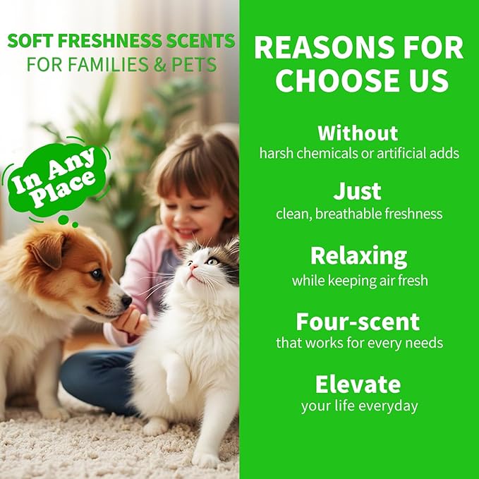 4 Pack Odor Eliminating Candles Set - Eliminates 95% of Pet, Smoke, Food, and Other Smells Quickly - Air Freshing Scent of Lavender/Orange/Mint/Cotton - 28oz Soy Candles for Home Scented, 200 Hours