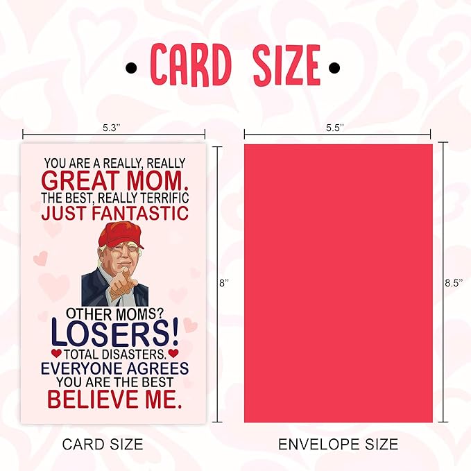 Funny Mothers Day Card Gifts for Mom, Wife - Mothers Day Gifts for Mom from Daughter, Son, Kids, Husband on Mothers Day - Heartfelt Message to Mother, Perfect for Birthday, Mothers Day Gifts, Humorous Mom Greeting Cards, Premium Quality