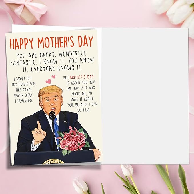 Funny Mothers Day Card, Humor Mothers Day Gifts for Mom from Daughter Son, Unique Mother’s Day Card for Wife from Husband