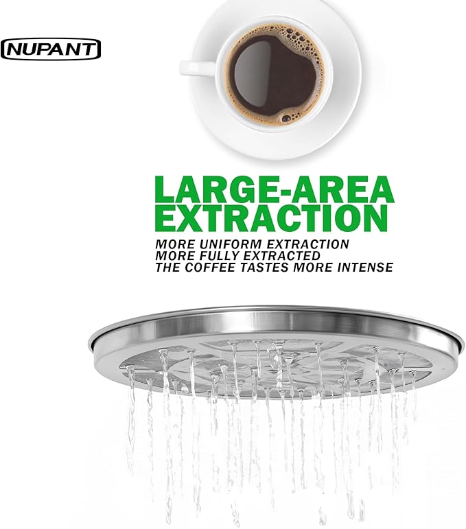 NUPANT Commercial Coffee Urn 30 Cup/4.5L Coffee Dispenser with Upgraded Percolator, 304 Stainless Steel Hot Water Urn Beverage Dispenser with Warm Mode,Drip Tray,Large Coffee Maker for Party Catering