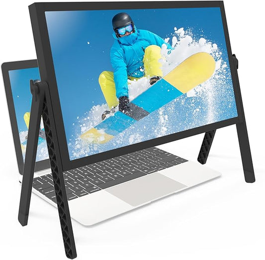 21 inch Screen Magnifier for Laptop ，3D HD Screen Expanders for Movies, Videos, and Gaming, Screen Enlarger with Adjustable Angle Design Amplifier Desktop Magnifying for Seniors Reading (Black)