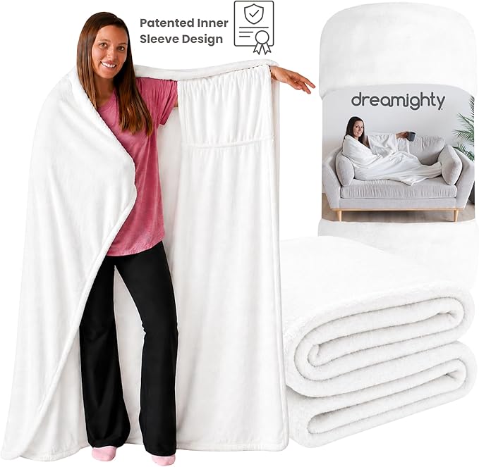 Super Blanky Wearable Blankets for Women, Adult Wearable Blanket Men, Mother's Day Gifts for Her, Wife Birthday Gift Ideas