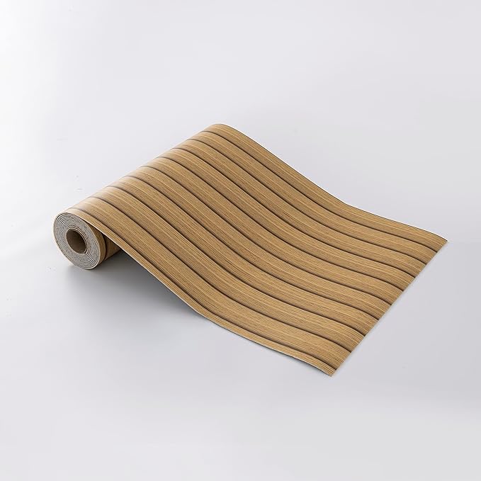 Peel and Stick PVC Slat Wall Panels, Wood Grain Self-Adhesive Soundproof Moisture-Resistant Paneling, 3D Faux Wood Panels for Bedroom Bathroom Walls & Ceilings 118"x15.75"(Light tan,13Sq.ft)