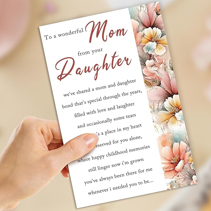 Mother's Day Card, Mothers Day Gifts Card for Mom from Daughter, Mothers Day Gifts Ideas