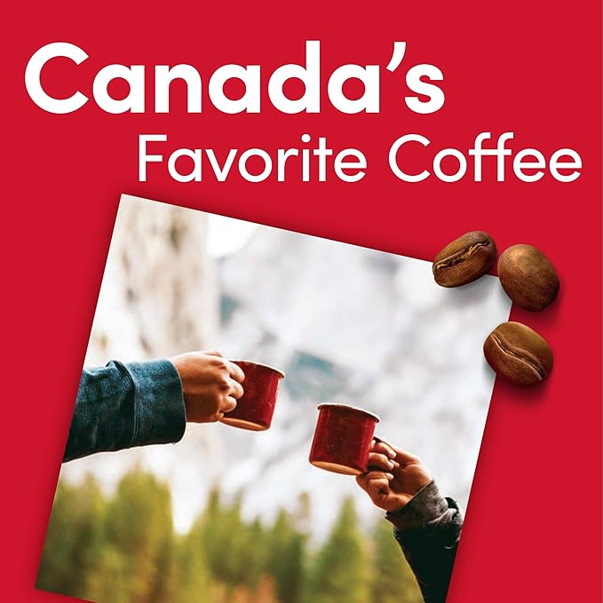 Tim Hortons Coffee, Medium Roast, Whole Bean | 100% Arabica | 12 Ounce Bag | Pack of 2