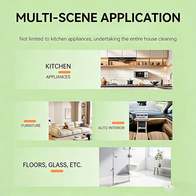Spray, 2026 New Electrolyzed Ion Kitchen Cleaner Spray, Natural Enzyme Formula Liquid Cleaner for Kitchen Oven Stove Microwave, 300ml (2pcs)