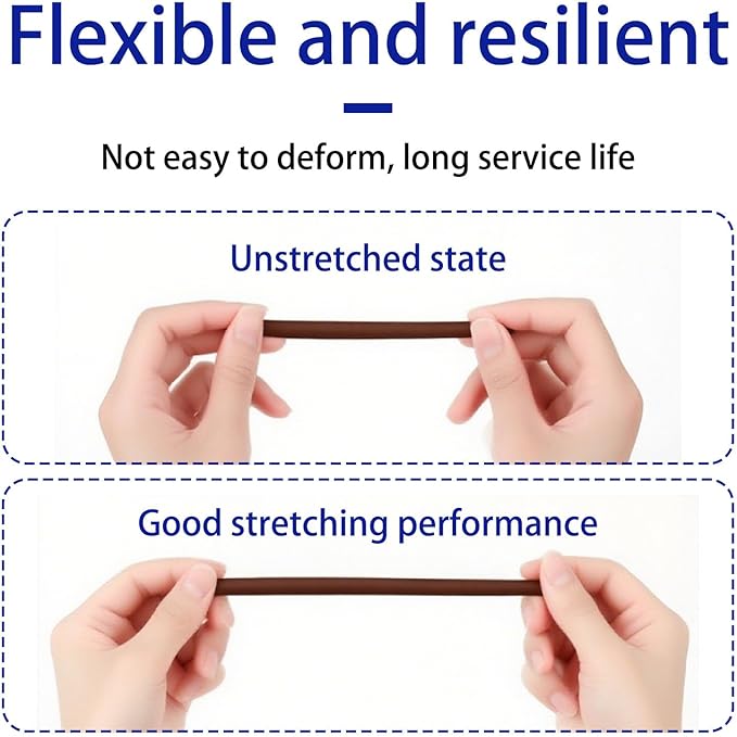 Extra Long Window Weather Stripping Seal Strip Insulation for Windows Doors Draft Blocker Soundproofing Weatherproofing 8mm-Dark-Brown 10m