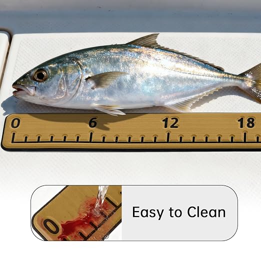 HZshark EVA Foam Fish Measuring Board, Fish Ruler with 3M Self-Adhesive Backing, 48" Fishing Tape Measure for Boats Sailboats Yachts Kayaks