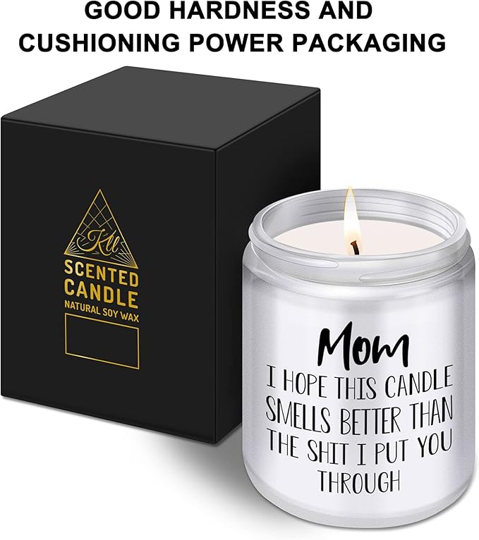 Gifts for Mom from Daughter Son, Mothers Day Birthday Christmas Thanksgiving Gifts for Mom,Stepmother Adoptive Mother, Lavender Scented Candle