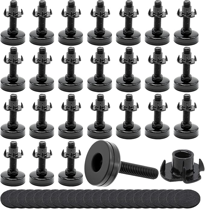 Heavy-Duty Furniture Adjustable Feet, Corrosion-Resistant Levelers, Suitable for Tables, Cabinets, Chairs, Sofas, Workbenches, and Other Heavy-Duty Furniture (24 Pack)