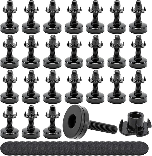 Heavy-Duty Furniture Adjustable Feet, Corrosion-Resistant Levelers, Suitable for Tables, Cabinets, Chairs, Sofas, Workbenches, and Other Heavy-Duty Furniture (24 Pack)