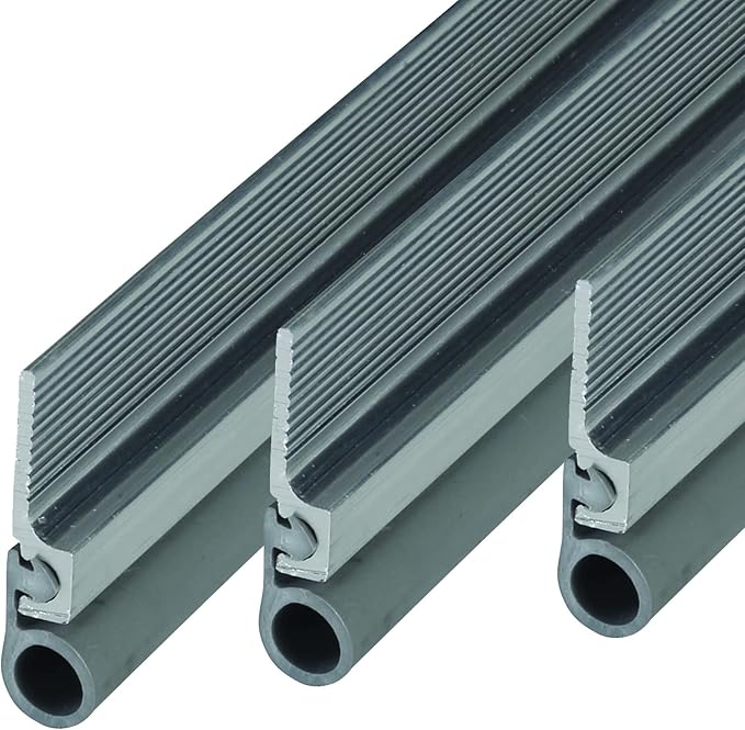 M-D Building Products 43303 Silver Aluminum and Vinyl Cinch® Self-Adhesive Top and Sides Door Seal Kit