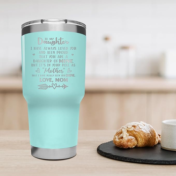 Hexagram Daughter Gifts for Mothers Day, Gifts for Daughter from Mom, 20 oz Tumbler