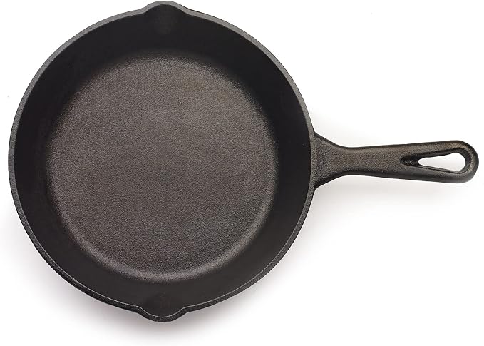 Mercer Culinary Pre-Seasoned Cast Iron Skillet, 8-Inch (Pack of 8)