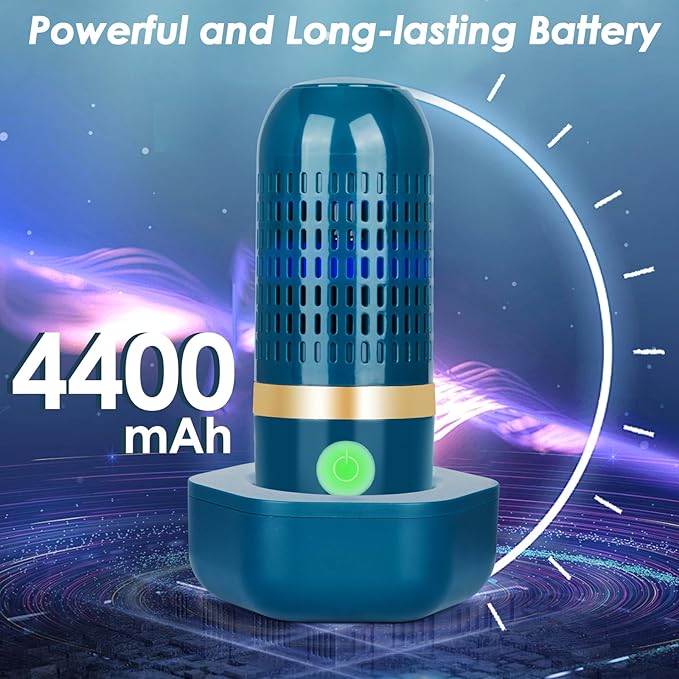 Cudinham Fruit and Vegetable Purifier Cleaner Washing Machine Upgraded Capsule Shape Disinfection OH-ion Purification Technology for Cleaning Veggie Grains Rice Meat Seafood, Forest Green