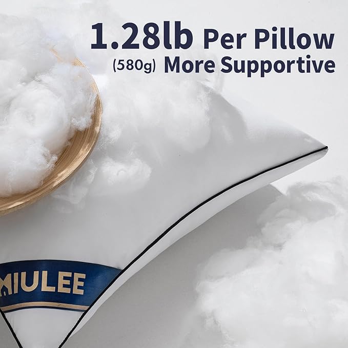 MIULEE 17x17 Pillow Inserts Set of 2 Throw Pillows 17 Inch Premium Down Alternative Pillow Inserts Decorative Pillow Stuffer for Sofa, Couch (17x17 inch, Set of 2)
