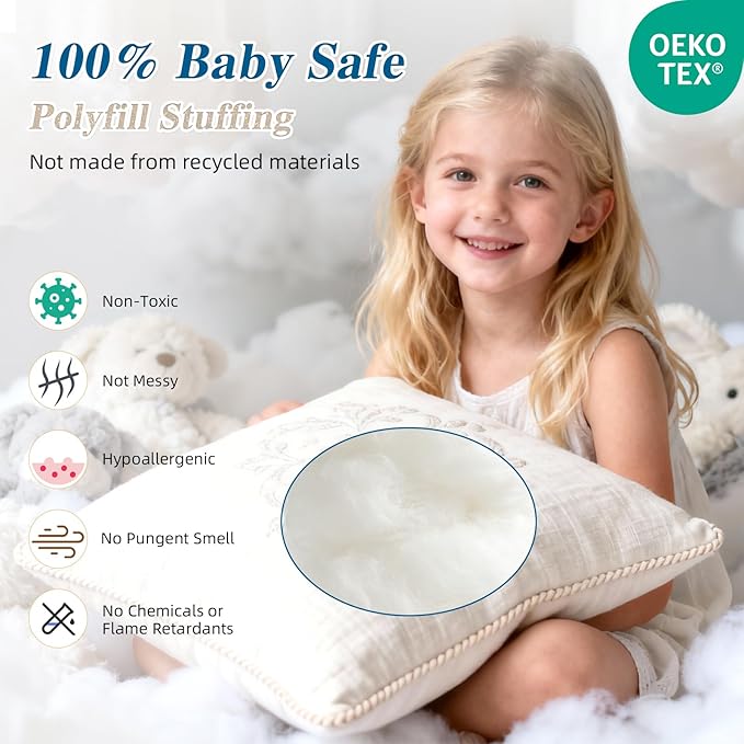 25lbs/400oz Soft Polyfill Stuffing, Fluffy Pillow Stuffing Filling for Pillow, Couch Cushion, Cloud Project, Stuffed Animal, Craft, Machine Washable Polyester Fiberfill for Crochet, Pet Bed, Plushies