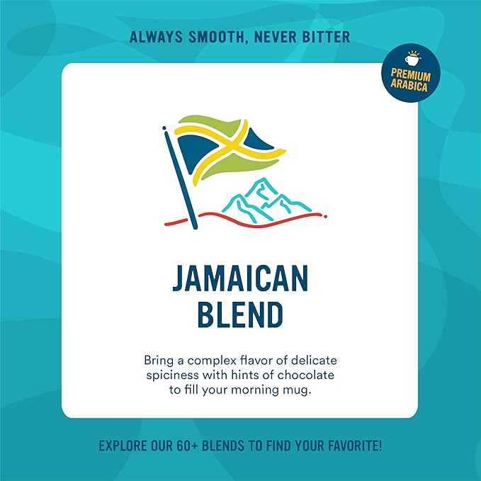 Cameron's Coffee Roasted Whole Bean Coffee, Jamaica Blend, 4 Pound