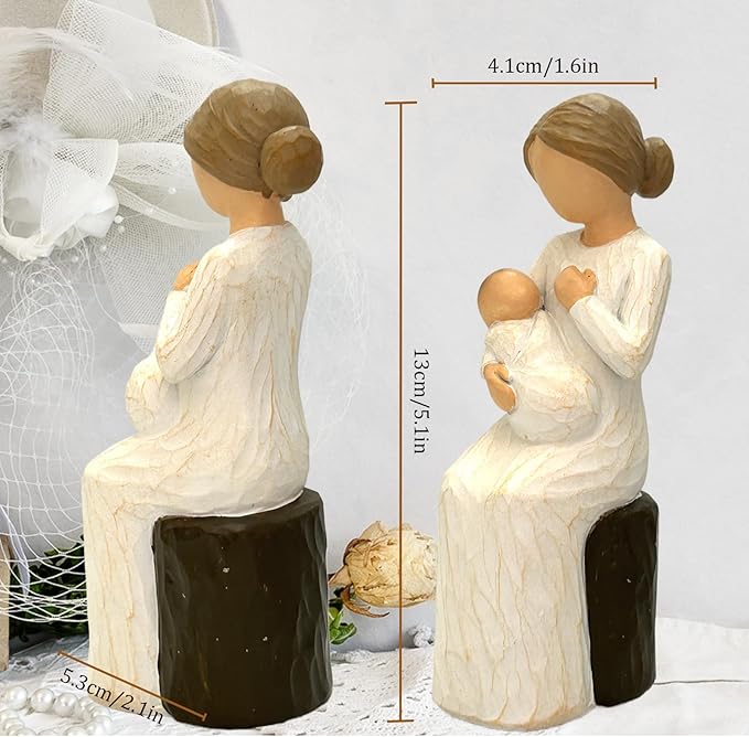 New Grandma Gifts – First Time Grandma Gifts for Birthday Gift Christmas Mothers Day from Grandkids Grandmas Figurines Statue,Family Home Decor for Nana Mimi Present