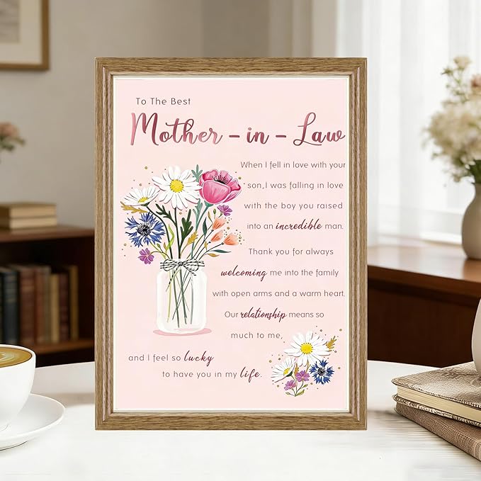 Mothers Day Gifts Card for Mother In Law, Mother's Day Card for Mother-In-Law