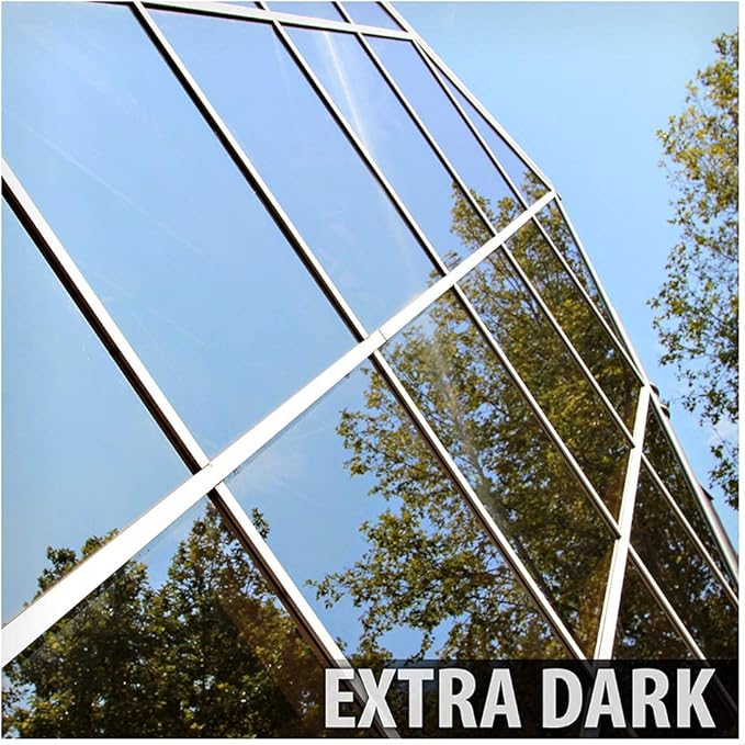 BDF S05 Window Film Daytime Privacy and Heat Control Mirror Silver 5 (Very Dark) - 36in X 24ft