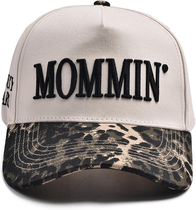 Womens Trucker Hat - with Mommin Embroidery Ponytail Fit - Mothers Day Great Gifts for Mom Wife Stepmom