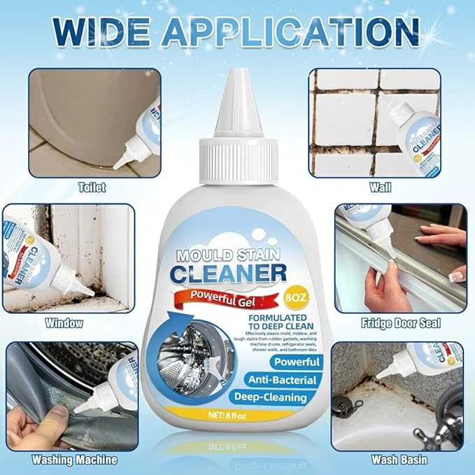 Home Remover Gel,8 Fl Oz Washing Machine Cleaner for Grout Caulk, Bathroom, Shower, Bathtub, Refrigerator Cleaning Solution, Front Load Washer Gasket, Grout Cleaner