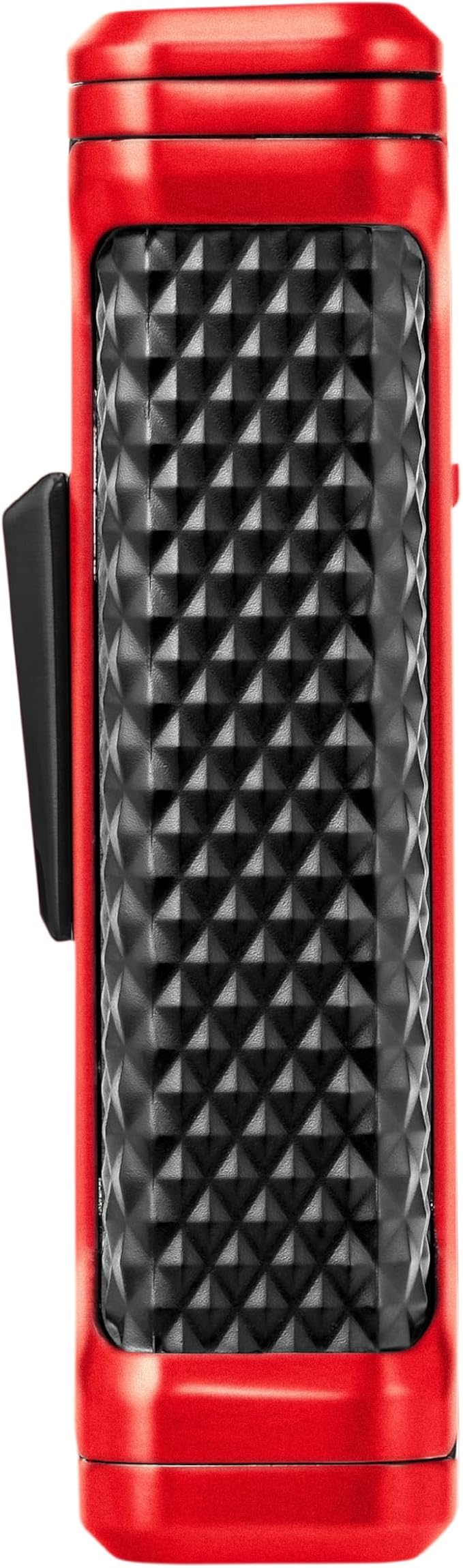 Colibri Ascari Triple Jet Torch Lighter, Windproof & Uses Butane Refill, Cigar Enthusiast's Choice with Integrated Punch, Blue Fuel Window, and Adjustable Flame (Metallic Red + Black)