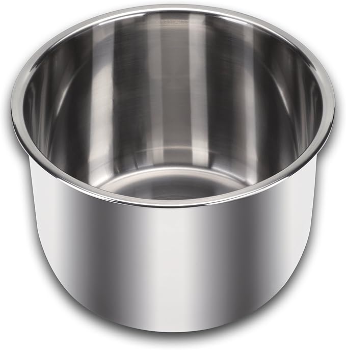 Instant Pot Stainless Steel Inner Cooking Pot 6-Qt, Polished Surface, Rice Cooker