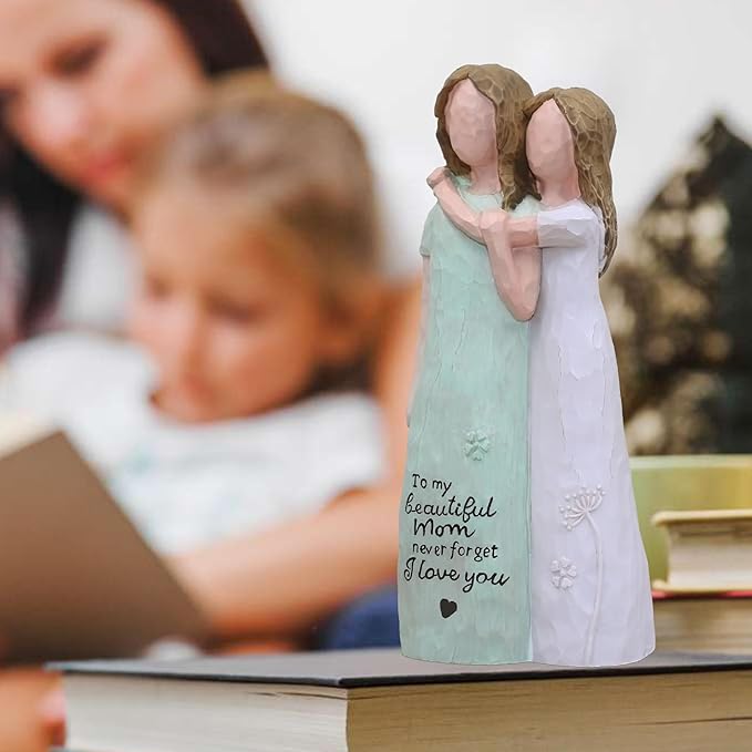 Gifts for Mom, Birthday Gifts for Mom from Daughter, Sculpted Hand-Painted Figurine (Green)