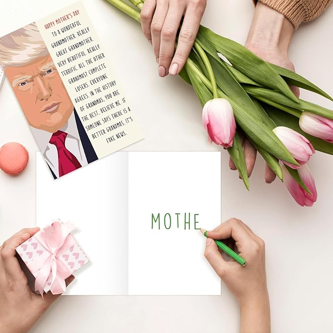 Funny Mothers Day Card for Grandma, Happy Grandma Mothers Day Gift from Grandson Granddaughter, Great Mother's Day Card Gift for Nana