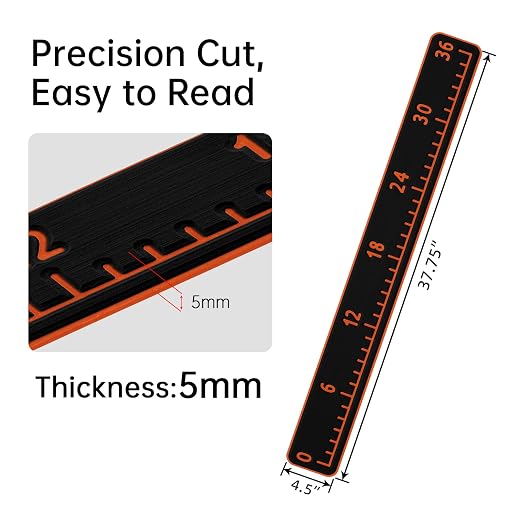 HZshark EVA Foam Fish Measuring Board, Fish Ruler with 3M Self-Adhesive Backing, 36" Fishing Tape Measure for Boats Sailboats Yachts Kayaks