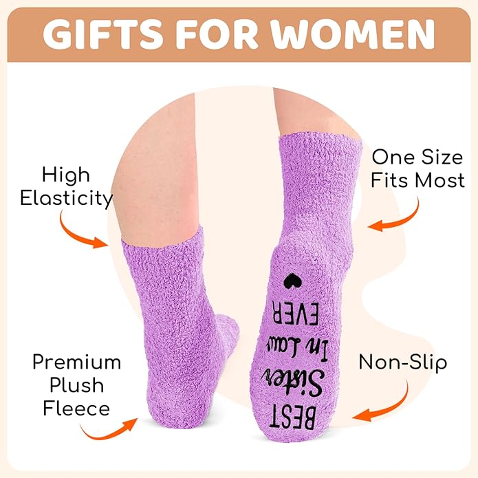 HAPPYPOP Mothers Day Socks - Sisters Aunt Gifts, Gifts for Sister Daughter Mother in Law