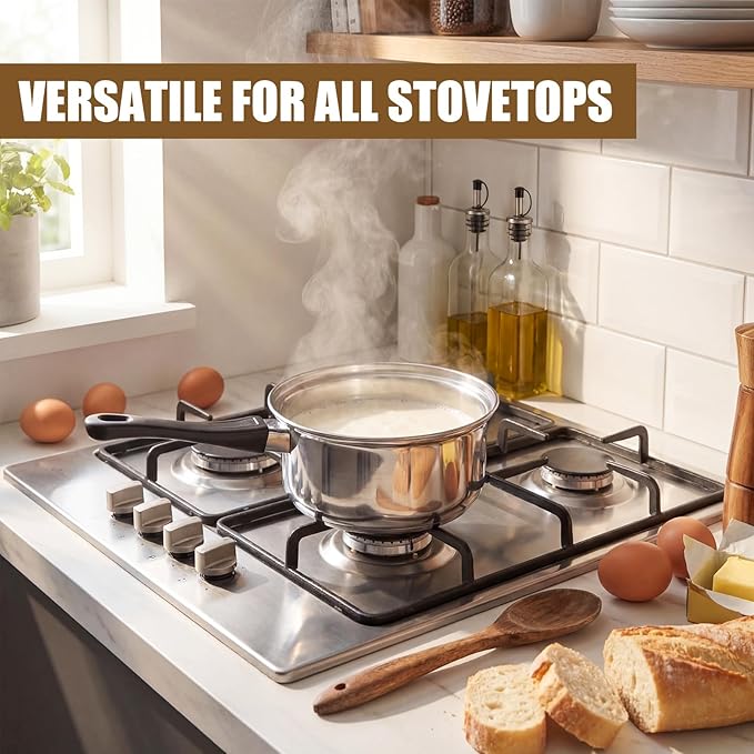 Hushee Stainless Steel Saucepan Set with Lids 8 Pcs, Sauce Pans 1QT, 2QT, 3QT, 4QT Tri-Ply Bottom Sauce Pot Set with Bakelite Handle, Induction Compatible Dishwasher & Oven Safe for Boiling Cooking