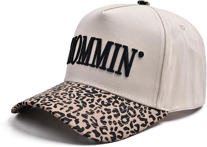 Womens Trucker Hat - with Mommin Embroidery Ponytail Fit - Mothers Day Great Gifts for Mom Wife Stepmom