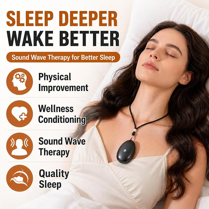 Sleep Aid Device - Portable White Noise Machine with Bluetooth & Pillow Speaker, Rechargeable Personal Sound Machine for Bed, Calm Focus & Relaxation for Adults Kids