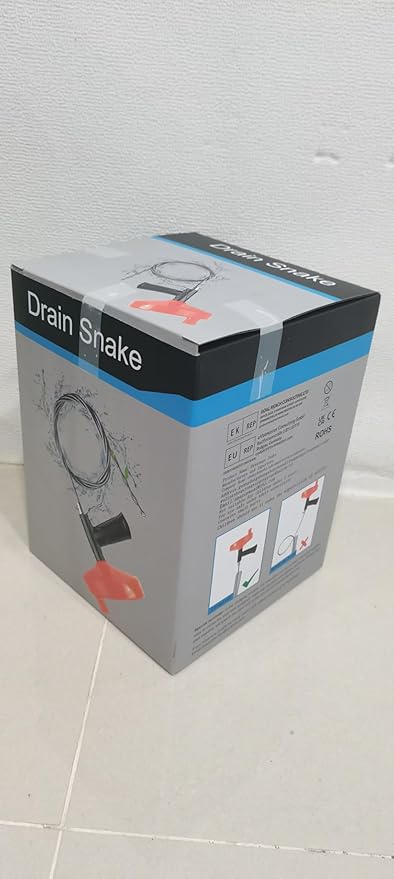 Drain Snake Auger Plumbing Snake Drain Hair Clog Removal Tool, Sink Drain Heavy Duty Toilet Snake Auger, Cleaner Tool for Bathroom Kitchen Tub Shower Drain Clog Remover with Gloves 33FT