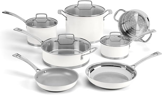 Cuisinart Matte White Stainless Steel 11 Piece Set