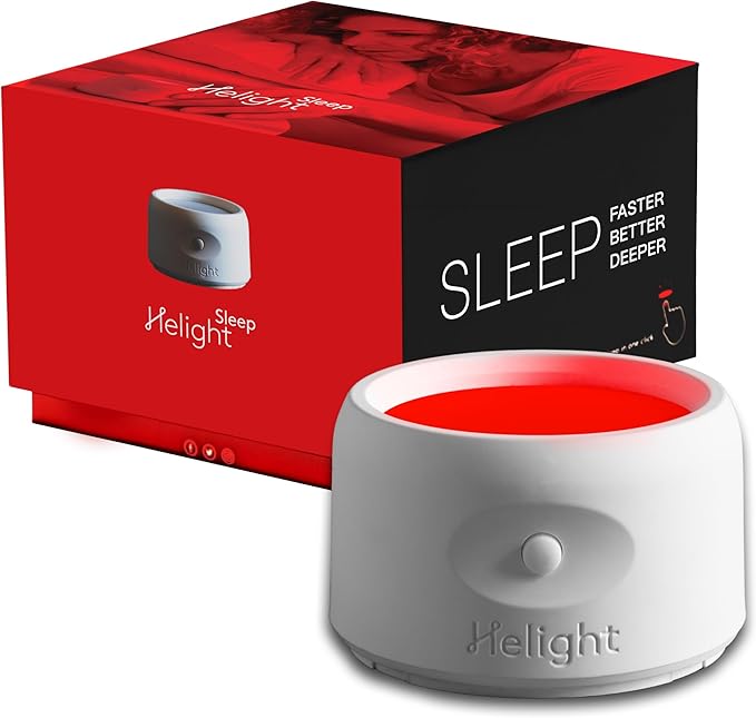 Helight Red Light Therapy Sleep Device – 630nm Pure Red Light Lamp Sleep Aid to Support Deep Relaxation – Rest Lamp Backed by Science for Adults & Kids Bedrooms - White