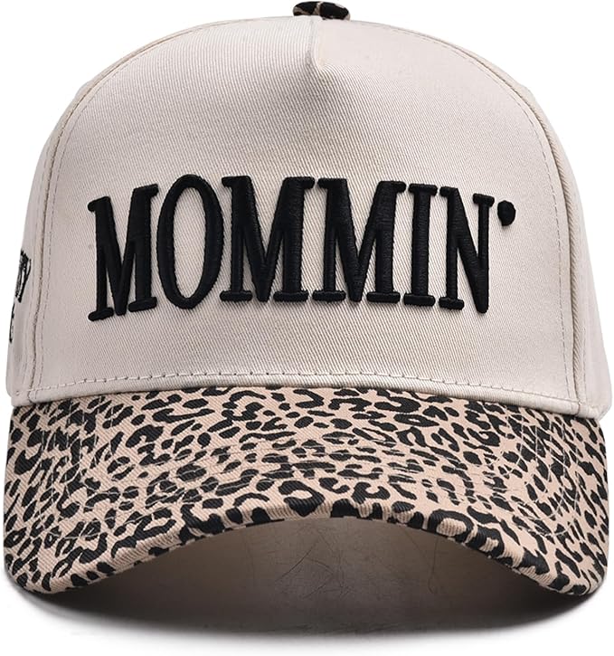 Womens Trucker Hat - with Mommin Embroidery Ponytail Fit - Mothers Day Great Gifts for Mom Wife Stepmom