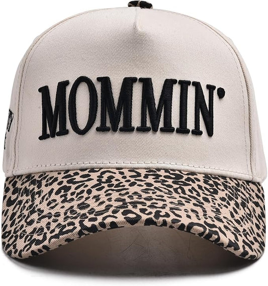 Womens Trucker Hat - with Mommin Embroidery Ponytail Fit - Mothers Day Great Gifts for Mom Wife Stepmom
