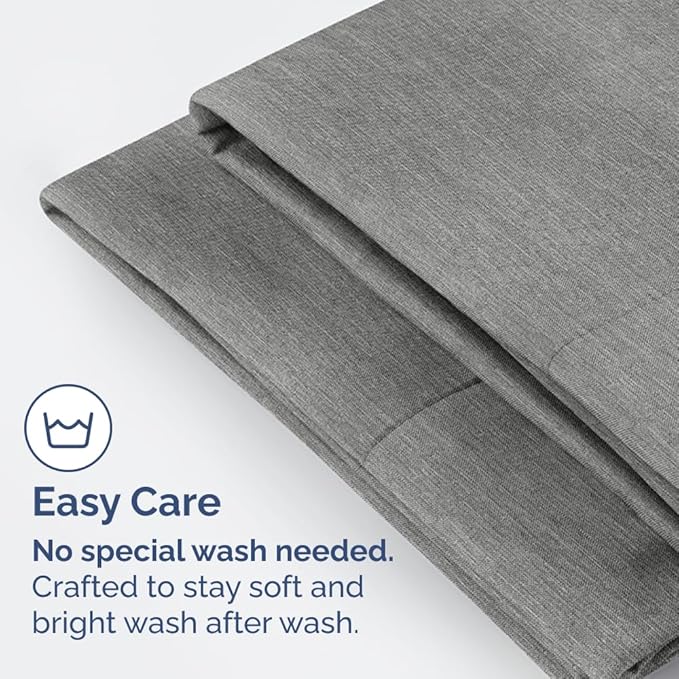 King Standard Pillow Cases Set of 4 - Soft Hotel Quality Pillowcase Covers - Comfy Bedding for Women, Men, Kids & Teens - Machine Washable Pillow Protectors - 4 Piece - King Standard Heathered Grey