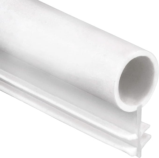 Window Weatherstrip Seal 1/4" Bulb Bubble Kerf Mount 4 Colors & 6 Length Options (500", White)