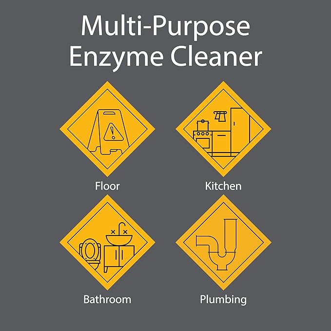 Zeiff Pro-Grade Multi-Purpose Probiotic Enzyme Cleaner - Powerful Cleaning & Odor Eliminating Formula For Professional & Home Surfaces - 1 Gallon - Fragrance Free