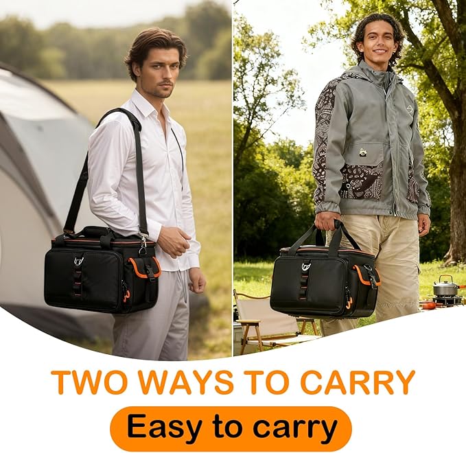 Travel Carrying Case for Jackery Explorer 300/240/160, Solar Generator Bag for Jackery & Accessories, Portable Power Station Case with Waterproof Bottom, Shoulder Strap & Pocket, Multi-Size