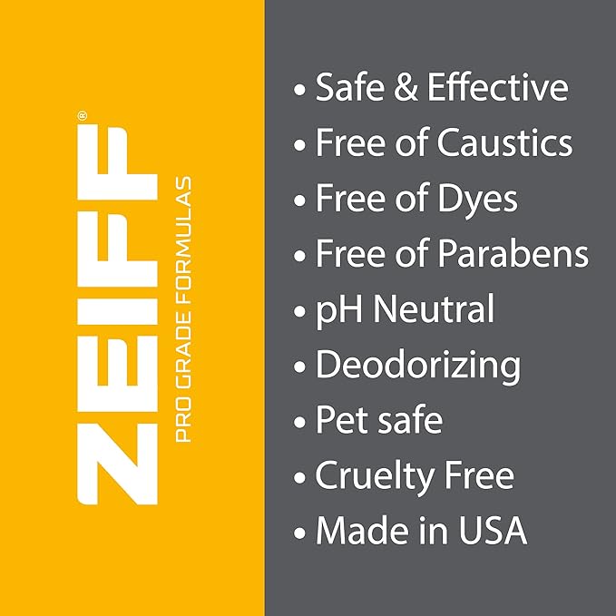 Zeiff Pro-Grade Multi-Purpose Probiotic Enzyme Cleaner - Powerful Cleaning & Odor Eliminating Formula For Professional & Home Surfaces - 32 Ounce - Fragrance Free