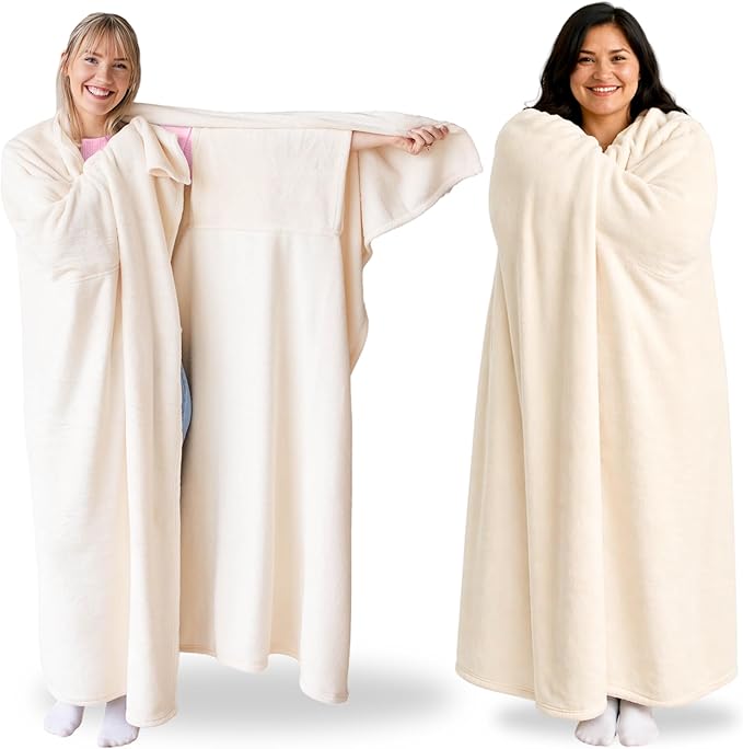 Super Blanky Wearable Blankets for Women, Adult Wearable Blanket Men, Mother's Day Gifts for Her, Wife Birthday Gift Ideas
