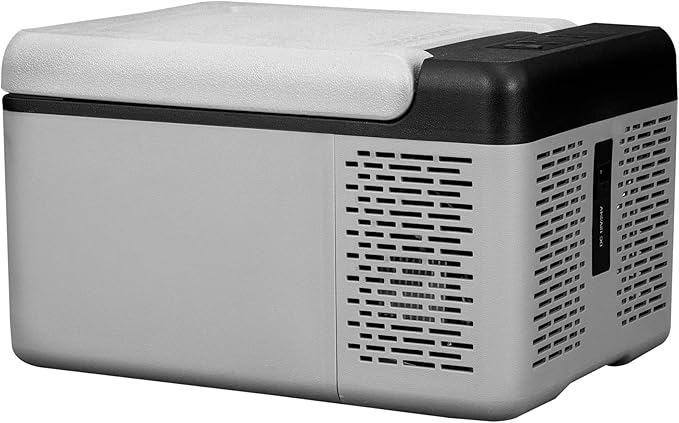 VEVOR 12V Car Refrigerator 10 QT, Portable Mini Freezer with APP Control, -4℉ to 68℉, 12/24V DC & 110-220V AC Compressor Cooler for Travel, Camping, Home, Road Trip