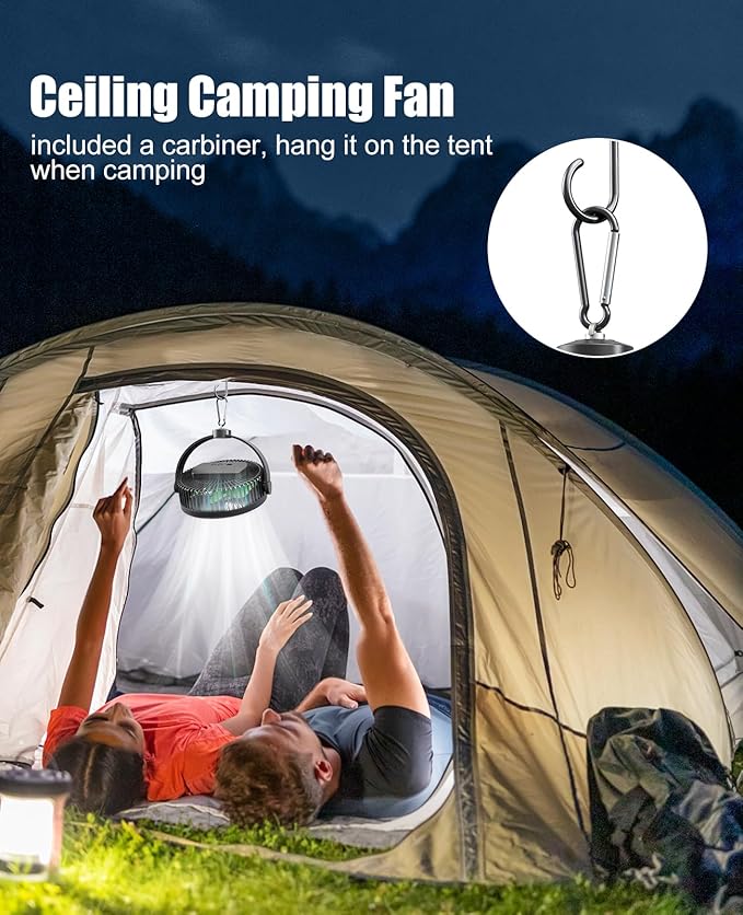 Comoistar 10000 mAh Pedestal Fan with 8.5'' Frame, 4- Speeds Standing Fan Adjustable Height, Portable Desk Fan, Max 37 H, Rechargeable Floor Fan, Included A Hook, Quiet for Home, Office, Outdoor