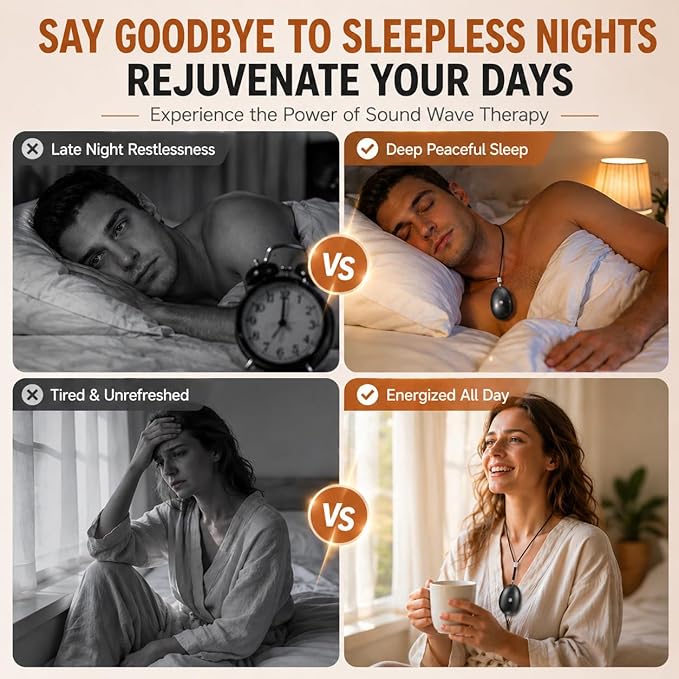 Sleep Aid Device - Portable White Noise Machine with Bluetooth & Pillow Speaker, Rechargeable Personal Sound Machine for Bed, Calm Focus & Relaxation for Adults Kids